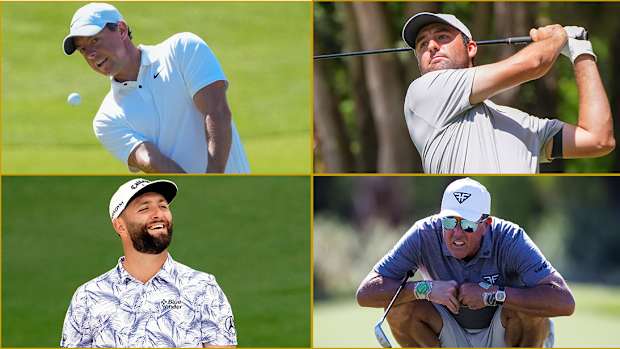 Rory McIlroy, Scottie Scheffler, Phil Mickelson, Jon Rahm